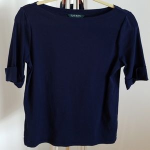 Navy blue basic Ralph Lauren Top